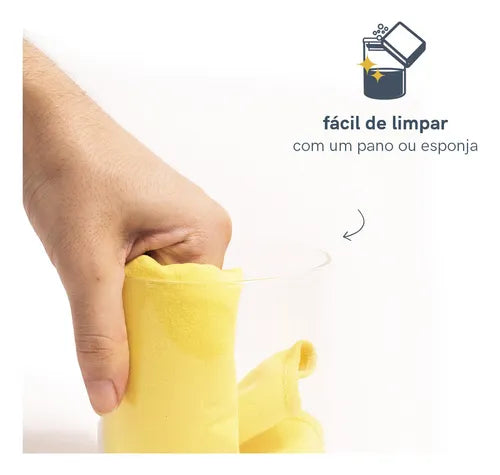 Kit 3 Potes De Vidro Hermético C/ Tampa De Bambu 450ml Cor Marrom-claro