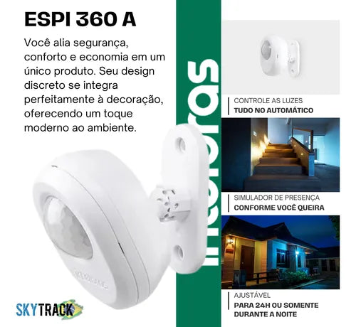 Kit 3x Sensor De Movimento Interruptor Espi 360 A Intelbras