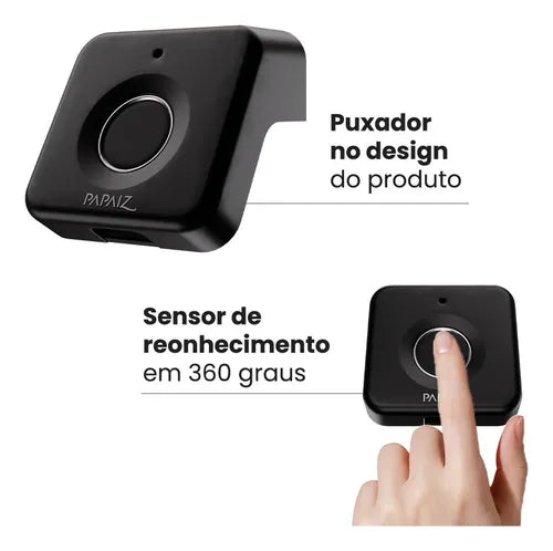 Fechadura Eletrônica Biométrica P/ Móveis Puxador Ppz-1005