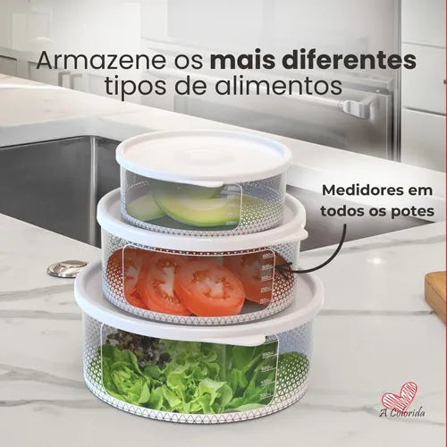 Kit Potes Alimentos Mantimentos Jogo Conjunto Plastico 11 Un