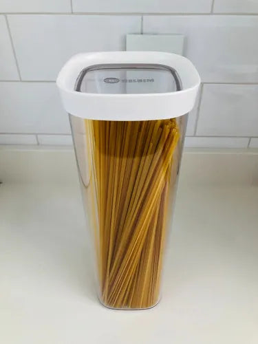 Pote Hermético Para Macarrão Espaguete 2000ml Cor Branco