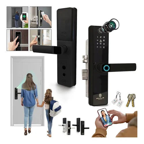 Fechadura Digital Biométrica Smart Com Câmera E Tuya App