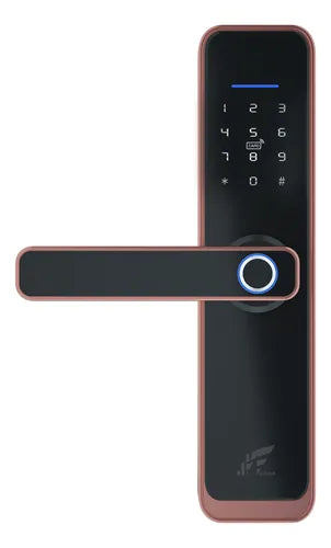 Fechadura Digital Eletrônica Biometrica Inteligente Jwcom Smart Wifi App, Cartão Nfc, Senha