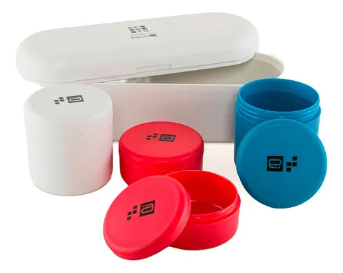 Conjunto De Porta Snacks Bento Petit Cor Branco