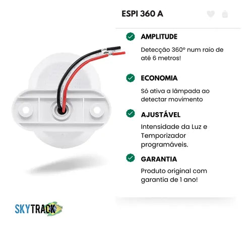 Kit 4x Sensor De Movimento Interruptor Espi 360 A Intelbras