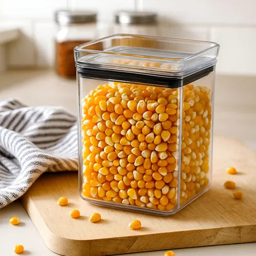 Pote Hermético 1000ml Farinha Açucar Café Alimentos Lumini