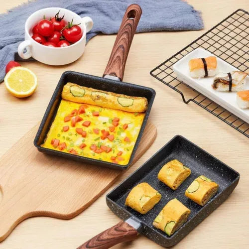 Frigideira Japonesa Omelettes Panquecas Lanches Antiaderente