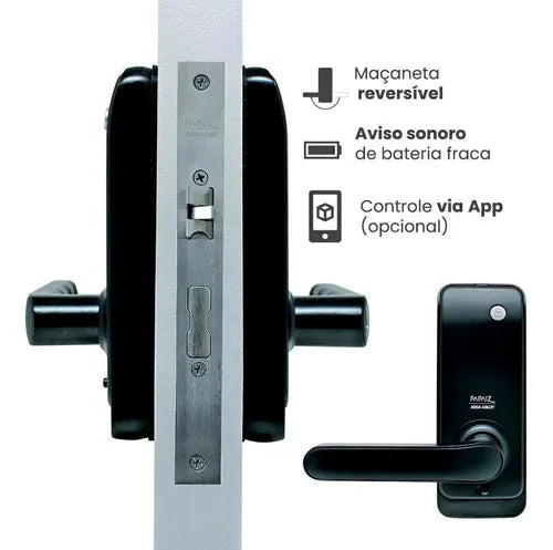 Fechadura Eletrônica Smart Lock Sl205 Papaiz