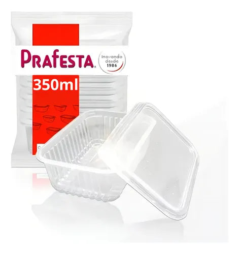 Kit 24 Pote Descartável 350ml Freezer Microondas Marmita