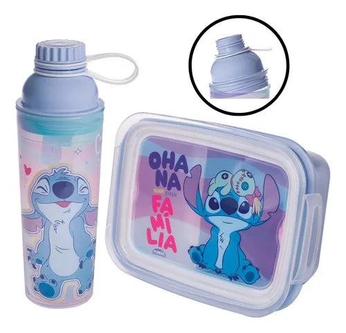 Kit Infantil Marmita Hermética Trava Mais Lanche Escolar Bom