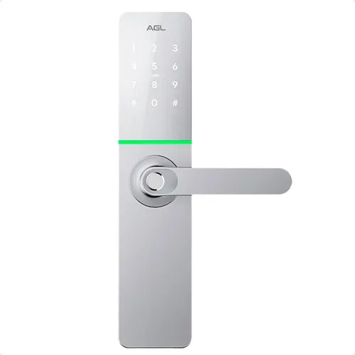 Fechadura Digital AGL H30 Silver Prata Wifi Eletronica Com Aplicativo e Biometria