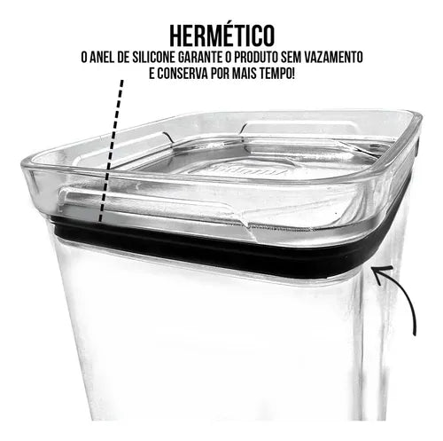 Amobox Potes Herméticos 4 unidades de 1L