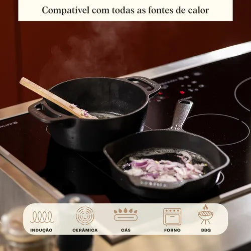 Frigideira De Ferro Polida 30cm Deli&co.| Skillet Ironware