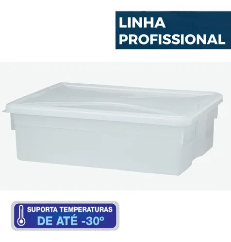 Kit 5 Potes Para Armazenar 5lts Linha Profisional P/ Freezer