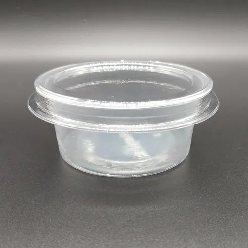 Kit 100un Pote 70ml C/ Tampa Para Molhos E Sobremesas