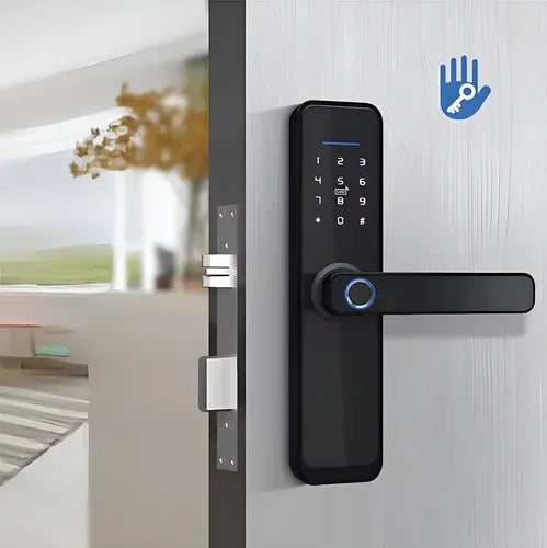 Fechadura Eletrônica Digital Bbg Smart Lock Preta Biometria