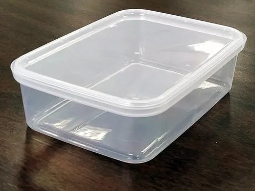 Pote Descartável C/ Lacre 500ml Freezer Marmita - 10 Un. Cor Transparente