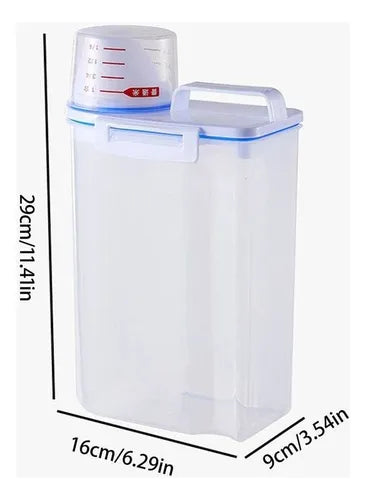 Dispenser 2 Litros Pote Hermetico Com Tampa Mantimentos Cor Transparente