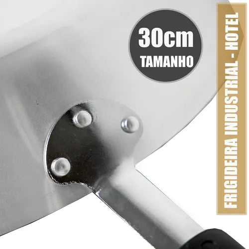 Frigideira Industrial 30cm Fortaleza Linha Profissional Cor Prateado