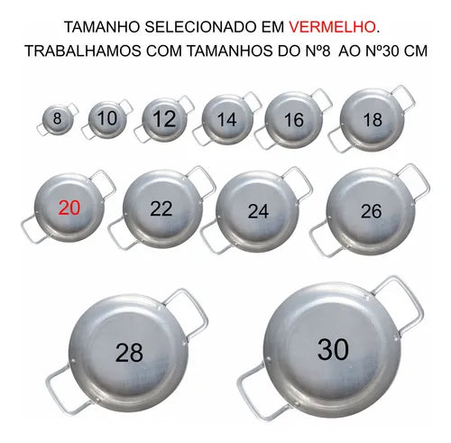 Kit Frigideira Panelinha Pergaminho N°20 - 800ml 20 Peças Cor Cinza