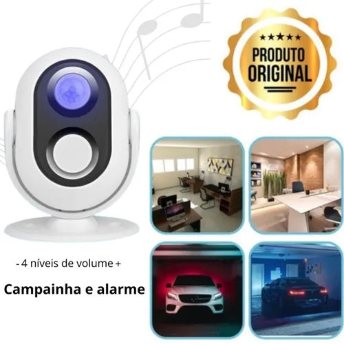 Sensor Presença Alarme Alerta Anunciador Sonoro Porta Aviso