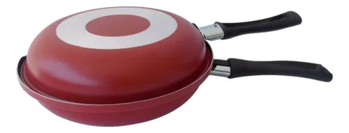 Omeleteira Frigideira Dupla Antiaderente 16cm Ovo Hambúrguer