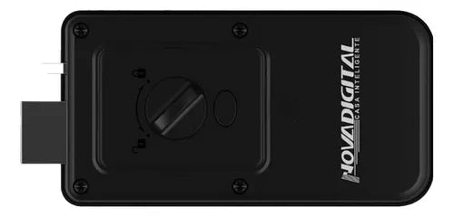 Fechadura Inteligente Eletrônica de Sobrepor Wi-fi Novadigital SM-07 Com Biometria Sem Maçaneta Cor Preto