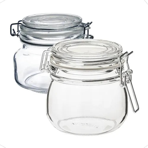 3 Potes Herméticos 2x 750ml + 100ml Alta Qualidade Pote Cura