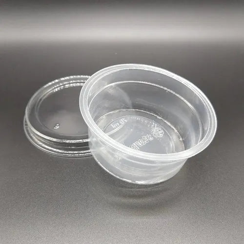 100unid Potinho Transp Descartavel Molhos 70ml Staparck