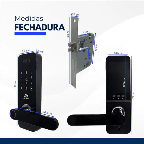 Fechadura Digital Biométrica Inteligente Touch Senha Câmera