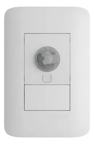 Sensor Presença MovimentoModular On Off X-control 4x2 Exatron LESP4001 XC 110V 220V Bivolt Branco