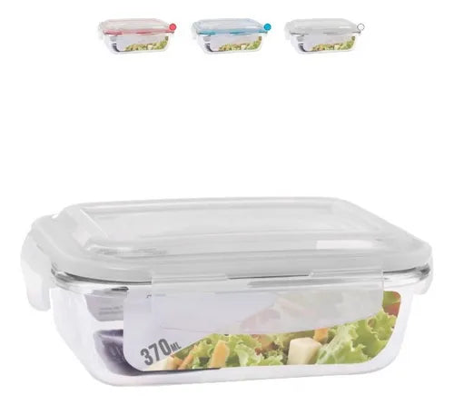 Conjunto 10 Potes 370ml Vidro Hermético Mantimentos Marmita