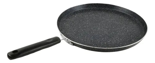 Frigideira Indução Antiaderente Crepe Tapioca Panqueca 22cm Cor Black/wood