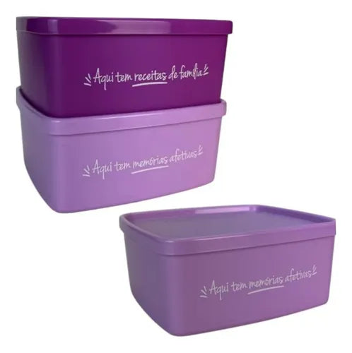 Tupperware Conjunto Jeitosinhos 400ml Kit Potes