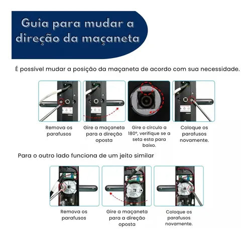Fechadura Digital Biométrica Touch Id Smart Lock Push E Push