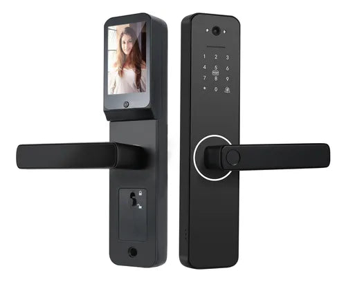 Fechadura Eletrônica Digital Com Biometria Senha Câmera App