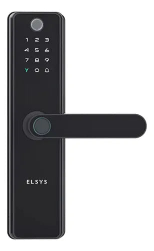 Fechadura Digital Sax De Embutir C/ Câmera Smart Wi-fi Elsys Preta