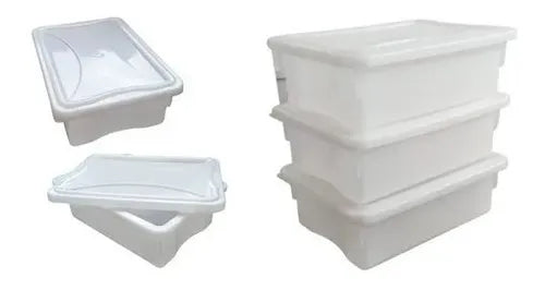 Kit 5 Potes Para Armazenar 5lts Linha Profisional P/ Freezer