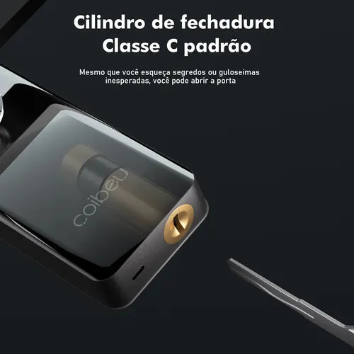 Fechadura Eletronica Digital Wifi Tuya Biometria Coibeu