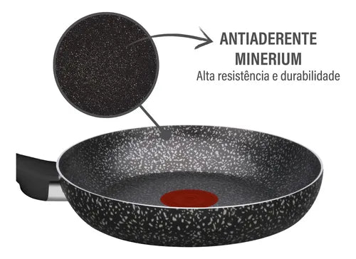Frigideira Rochedo Stone Pro 20cm Preto