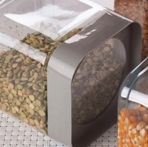 Kit 3 Potes Empilháveis P/ Armazenamento Porta Alimentos