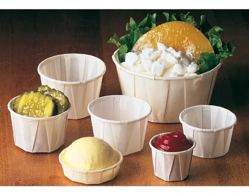 Pote Papel 30ml Molhos Coberturas Degustação Branco 1000 Un