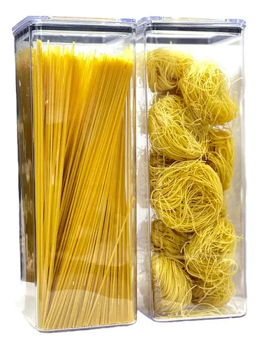 Kit 2 Potes Hermético 2,3litros Armazenar Alimento Organizar
