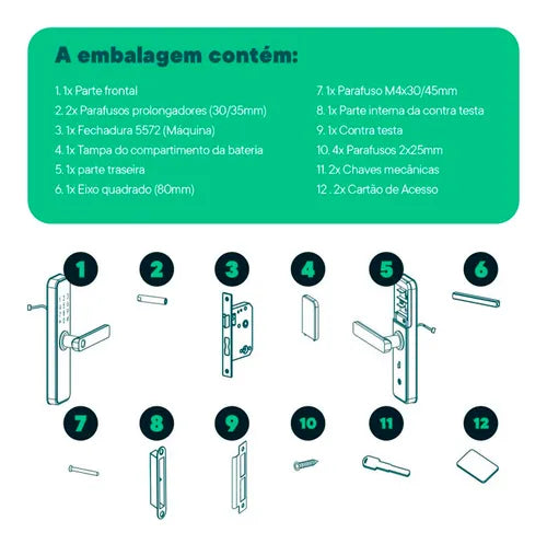 Fechadura Eletrônica Inteligente Automática Fze01bk - Geonav