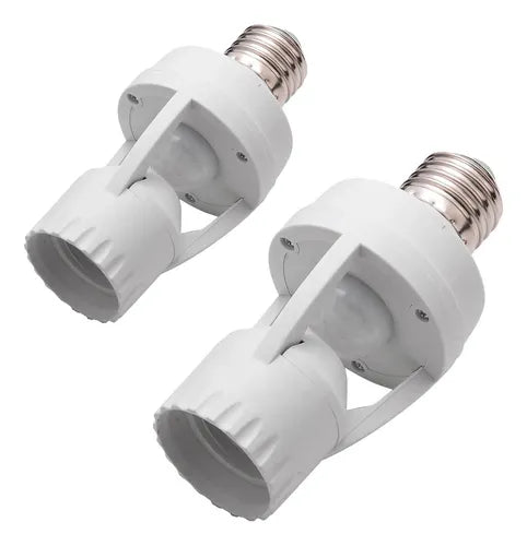 Kit 2 Sensor De Presença Lâmpada Soquete E27 Connect Ecom Com Fotocélula