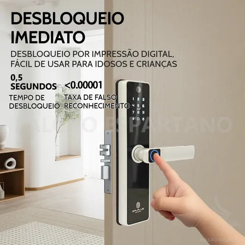 Fechadura Digital Biométrica Smart Com Câmera E App Wifi