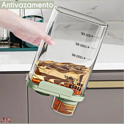 Kit 3 Potes Acrílico Dispenser Multiuso Copo Dosador E Tampa