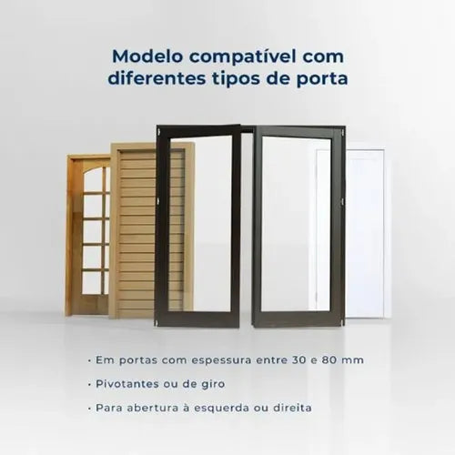 Fechadura Digital De Embutir Wi-fi Ip55 De6100i Samba Preto