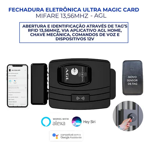 Fechadura Portao Ultra Magic Mifare Modelo
