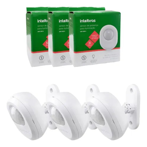 Kit 3x Sensor De Movimento Interruptor Espi 360 A Intelbras